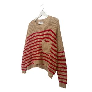 Faithful The Brand | Chunky Knit Striped Crop Sweater